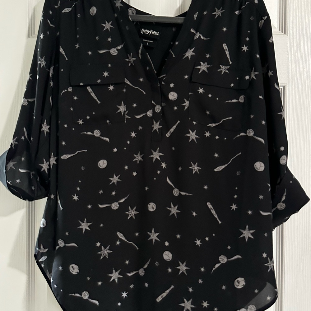 Torrid Harry Potter Size 1 Georgette Harper Blouse